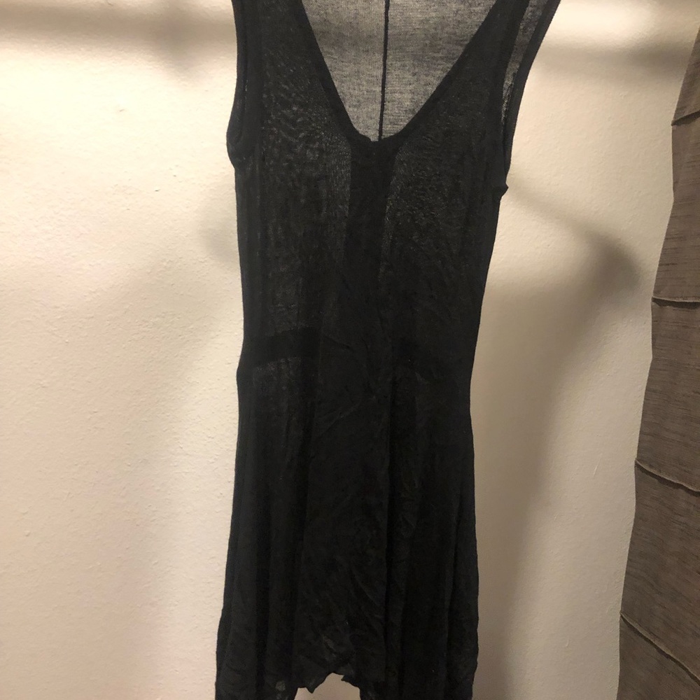 Black dress with zipper